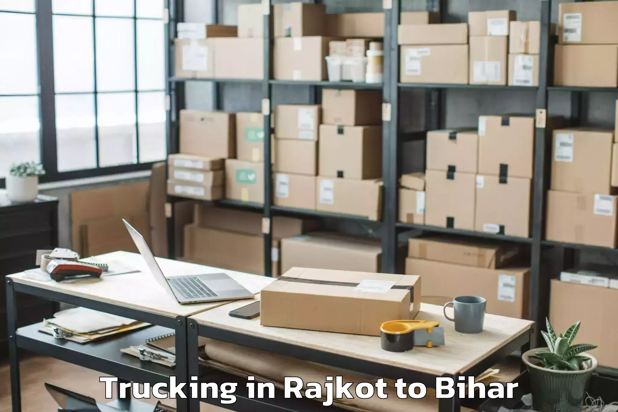 Reliable Rajkot to Ladania Trucking